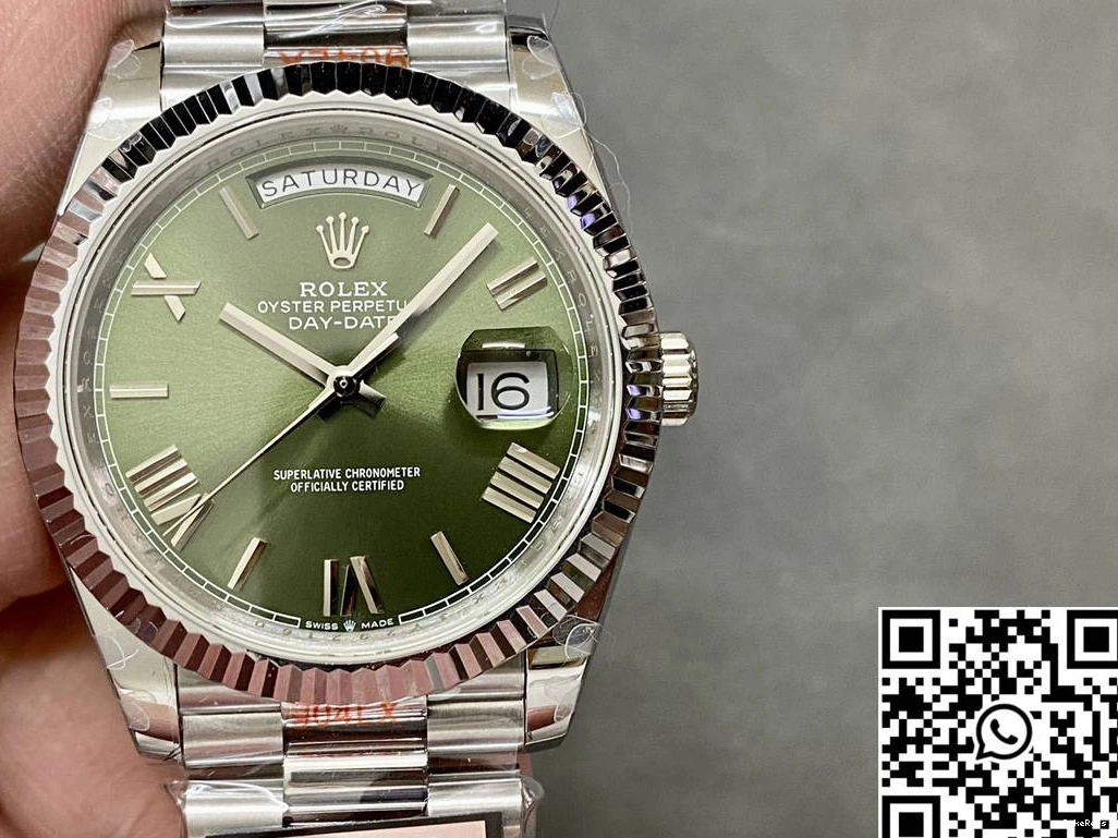 Green v5 M228239-0033 QF Day Rolex Date Steel Tungsten Dial Factory 1203